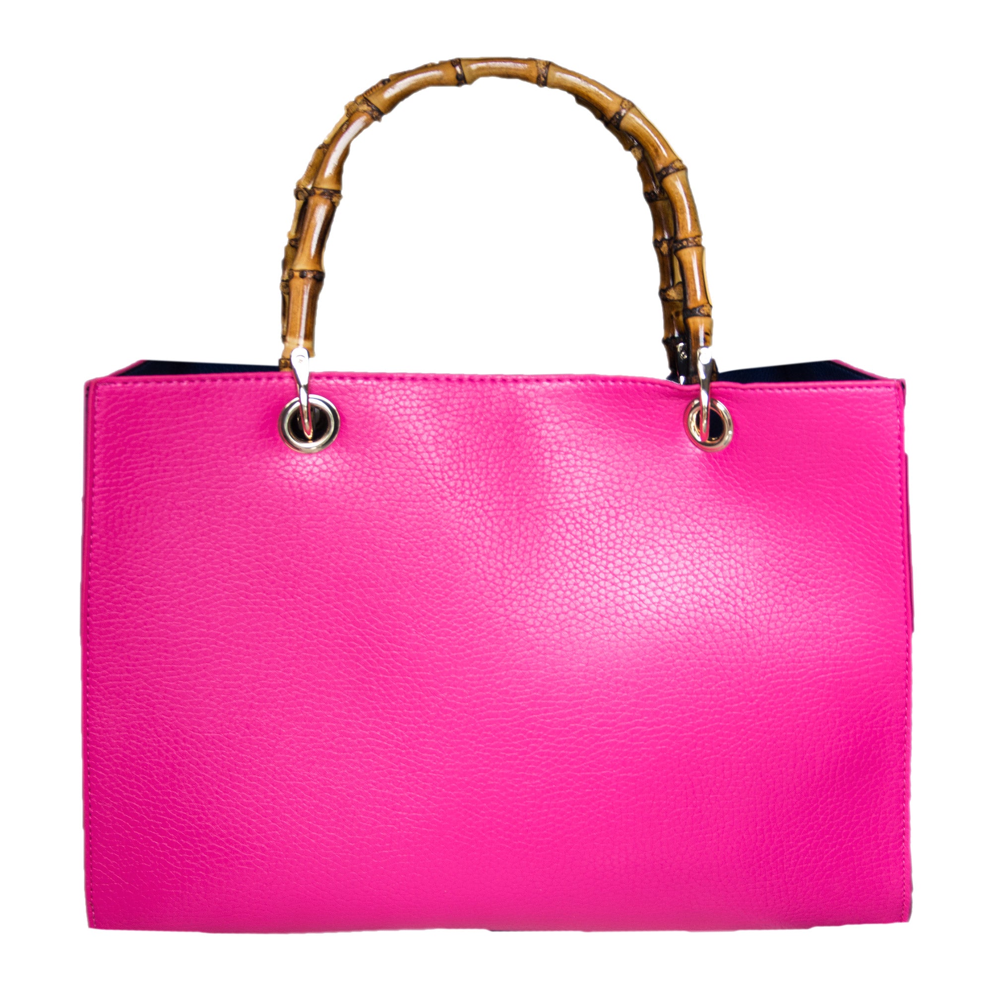 Bamboo Handle Handbag - Trendy Summer Bag - Mainstreet