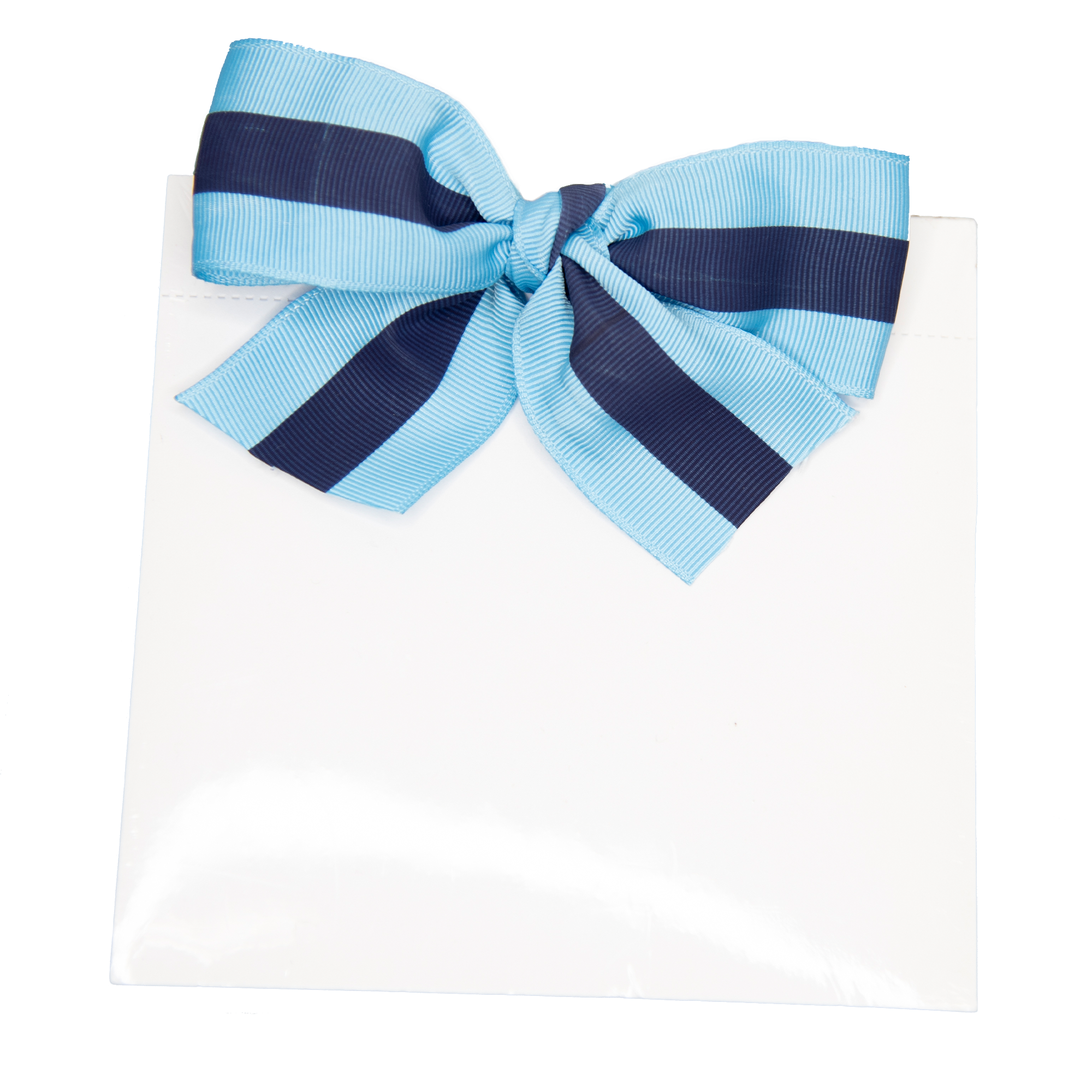 Mint Stripe Bow Gift Sticker - Set of 24 - WH Hostess Social Stationery