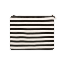 Load image into Gallery viewer, Black stripe family beach pouch
