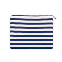 Load image into Gallery viewer, Stripe Flat Zipper Pouch
