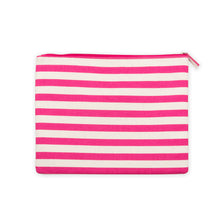 Load image into Gallery viewer, Stripe Flat Zipper Pouch
