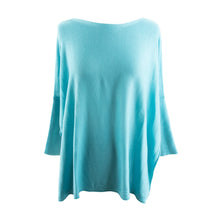 Load image into Gallery viewer, Front view of our Teal Lightweight Spring Sweater
