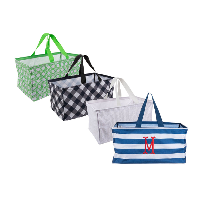 Monogrammed Collapsible Mega Utility Tote Collapsible Tote 