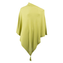 Load image into Gallery viewer, Lime Spring Tassel Poncho
