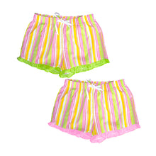 Load image into Gallery viewer, Front view of our Stripe Lounge Shorts
