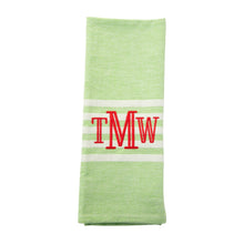 Load image into Gallery viewer, Monogrammed view Holiday Twill Dish Towel
