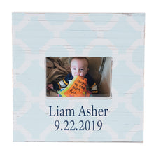 Load image into Gallery viewer, Baby Blue Trellis Picture Frame
