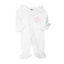 Load image into Gallery viewer, Homecoming Ruffle Onesie 0-6 Months

