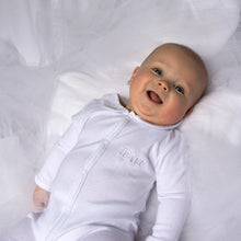 Load image into Gallery viewer, Lifestyle view of our Stitch Convertible Onesie
