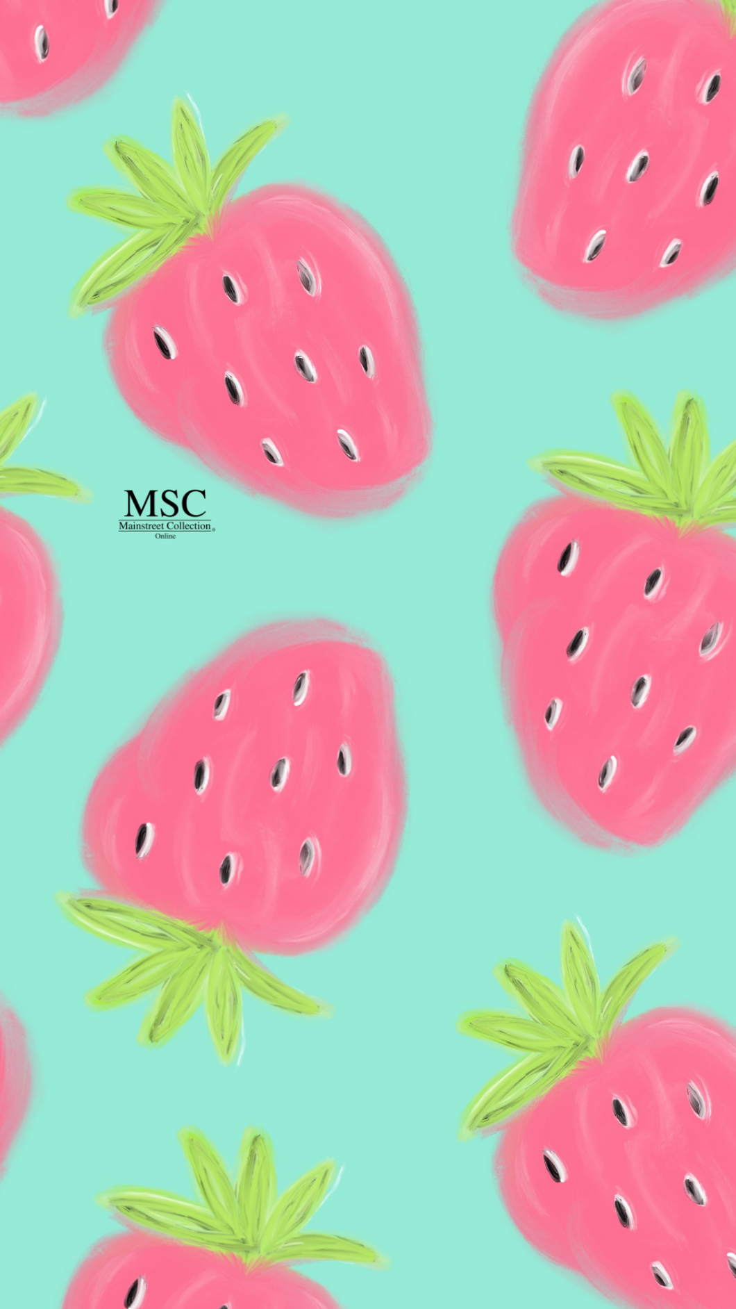 Strawberries- Phone Wallpaper Freebie