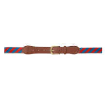 Load image into Gallery viewer, Red and navy stripe belt
