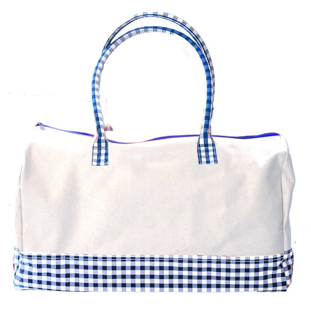 Gingham Duffle Bag