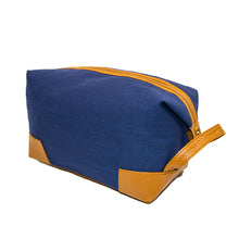 Load image into Gallery viewer, Navy canvas dopp kit
