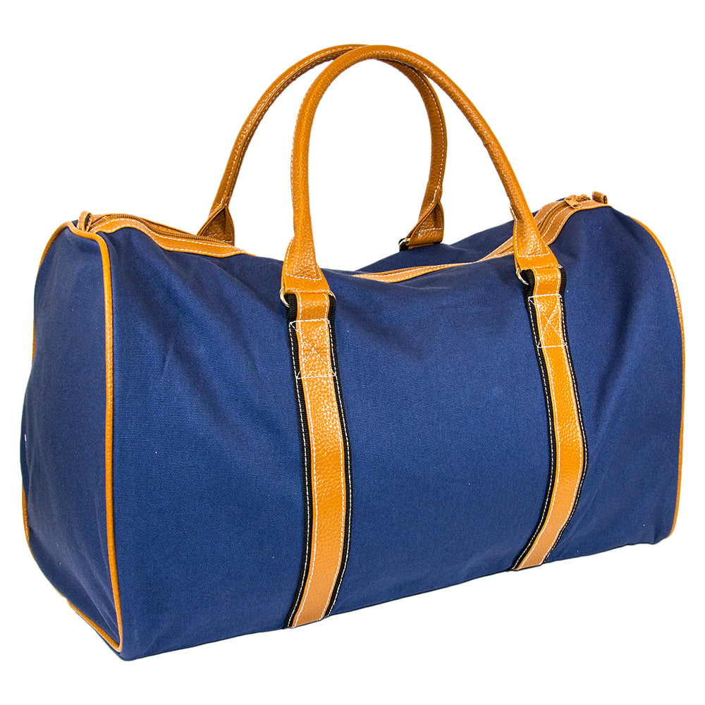 Navy duffle bag