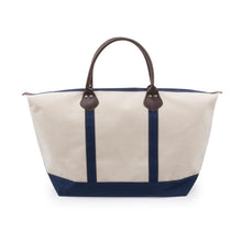 Load image into Gallery viewer, Navy jet setter duffle 
