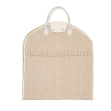 Load image into Gallery viewer, Linen Garment Bag with White Details
